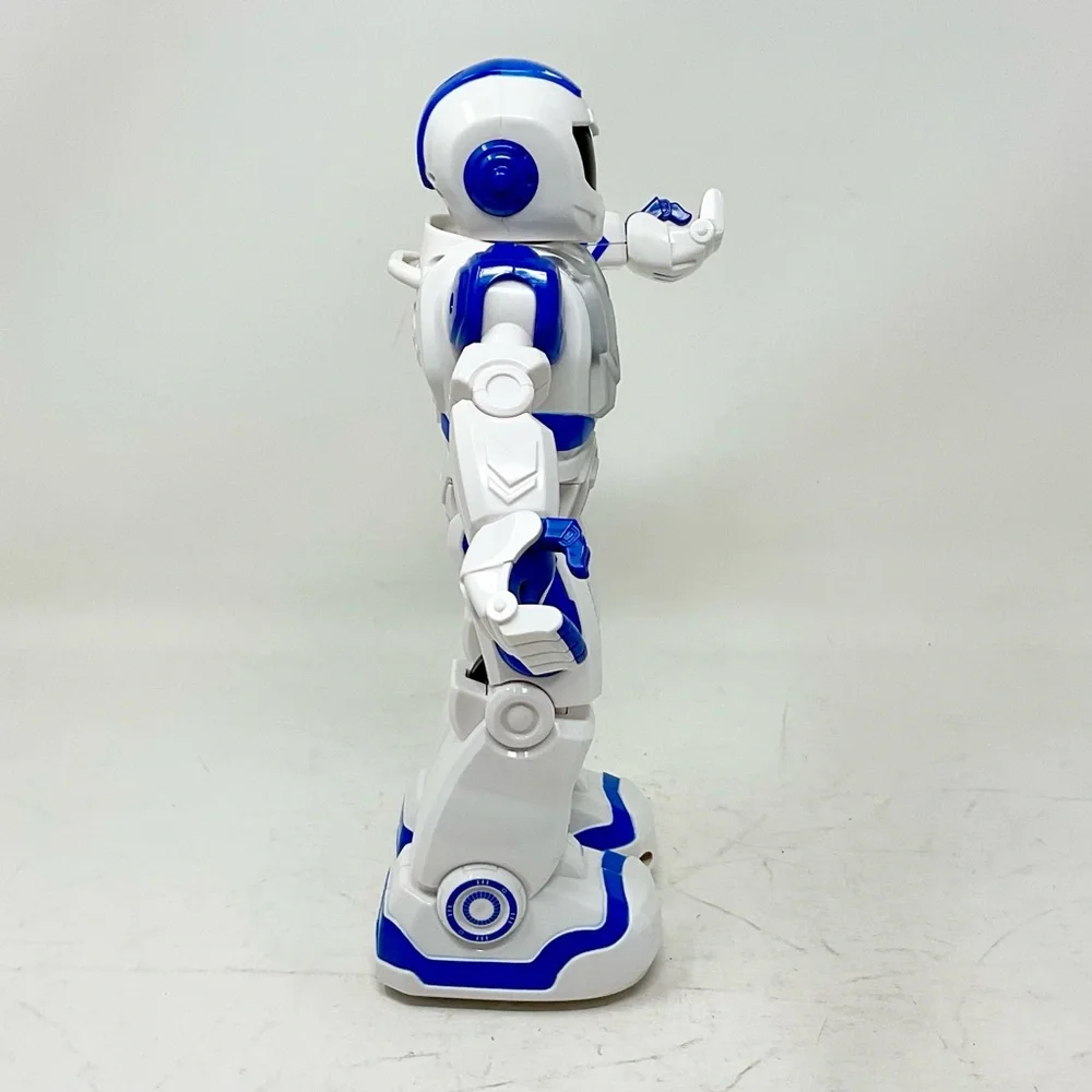 White and Blue Robot Toy with Remote - Picture 4 of 4